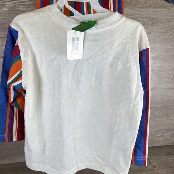 VTG Baby Guess 90s Striped AOP Jeans Denim and Shirt Set RARE NEW OLD STOCK Sz 7 - Picture 9 of 16